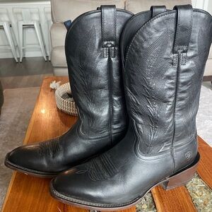 Men’s Black Ariat Western Cowboy Boots Size 10.5